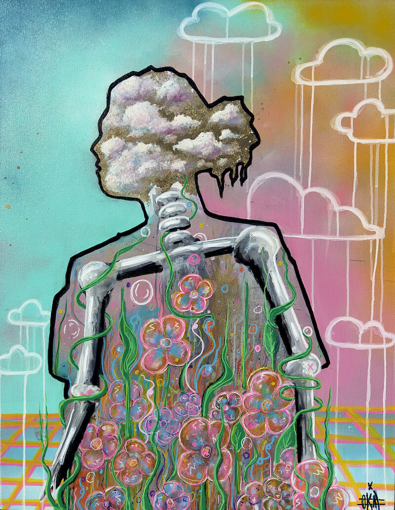 Anima — mixed media on canvas, 2026