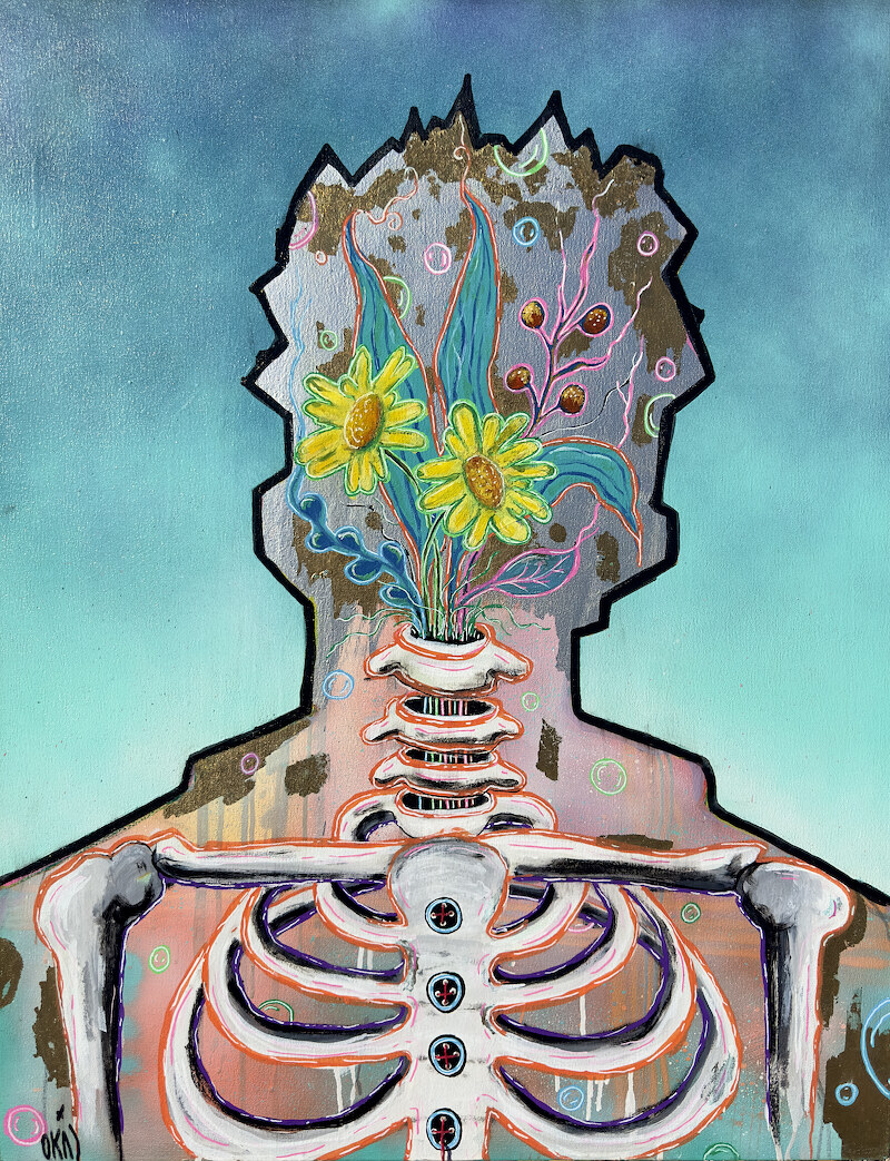 Animus — mixed media on canvas, 2026